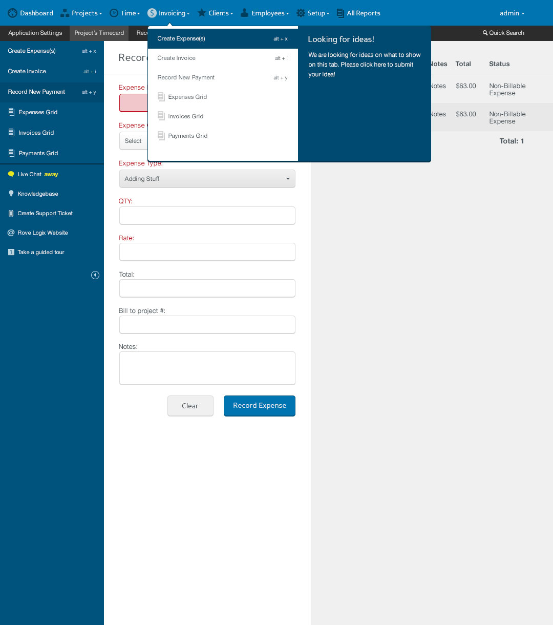 Rove Logix Dropdown